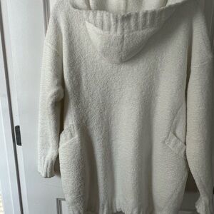 UGG Franca Travel Cardigan Cozy White Hooded Sweater Size S/XS